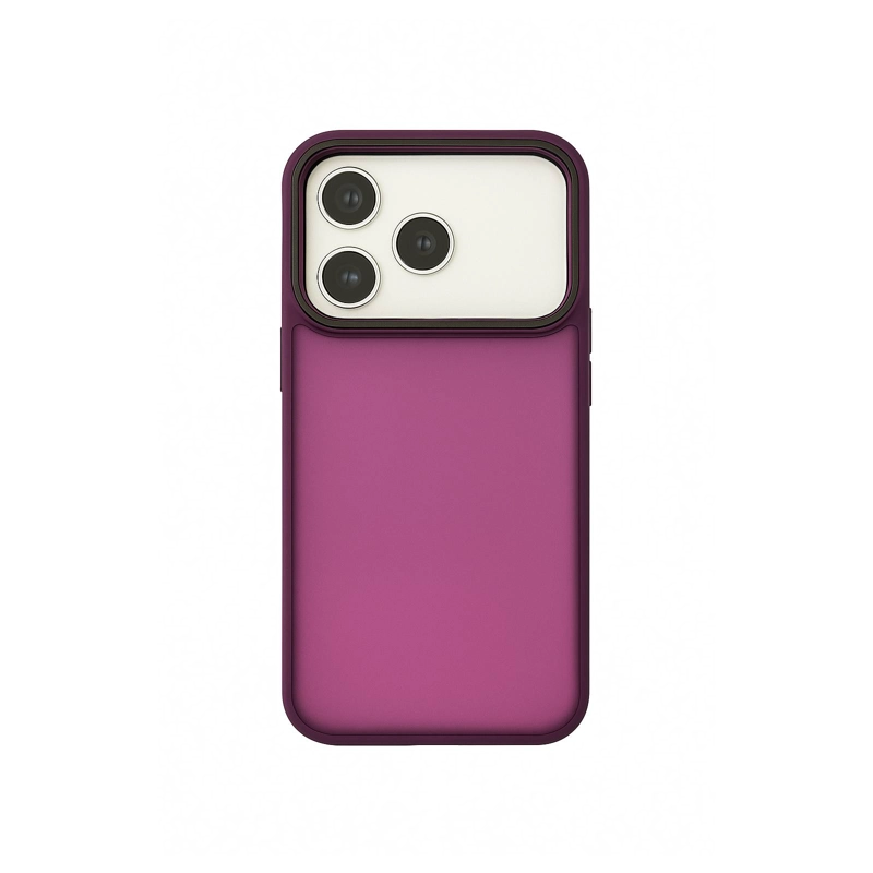 JOIGO CARCASA ANTIGOLPES MATTE BORDE COLOR PARA IPHONE 17 PRO MORADO