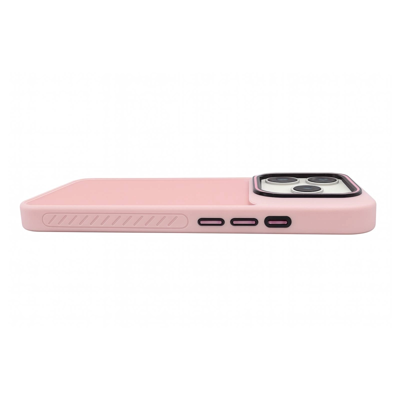 CARCASA ANTIGOLPES MATTE BORDE COLOR COMPATIBLE CON  IPHONE 17 PRO MORADO - 2