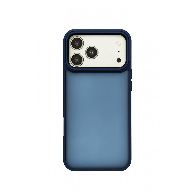 JOIGO CARCASA ANTIGOLPES MATTE BORDE COLOR PARA IPHONE 17 PRO MAX AZUL