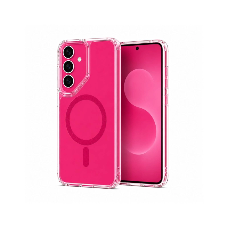 GENÉRICO CARCASA ANTIGOLPES 360 COMPATIBLE CON SAMSUNG S25 FE FUCSIA