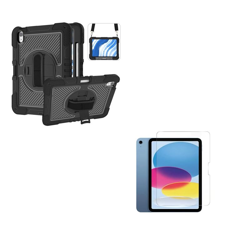 iMoshion Coque tablette rotatif à 360° pour iPad 10 (2022) 10.9 pouces