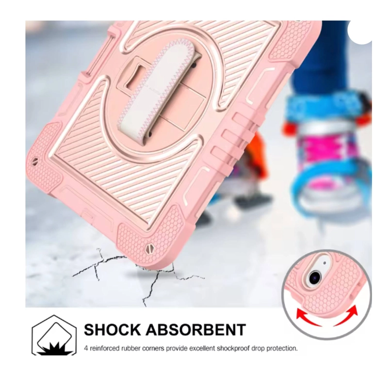 FUNDA ARMADURA ANTIGOLPE 360 PARA IPAD AIR 11 M2 ROSADO - 2