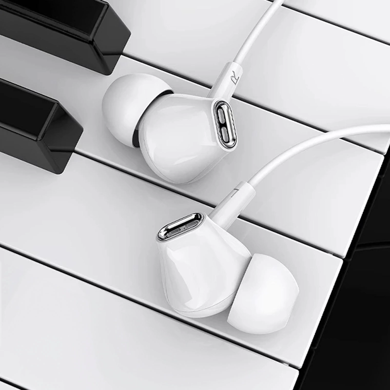 AUDIFONOS MANOS LIBRES CONEXION 3.5MM CELEBRAT G21 BLANCO - 3