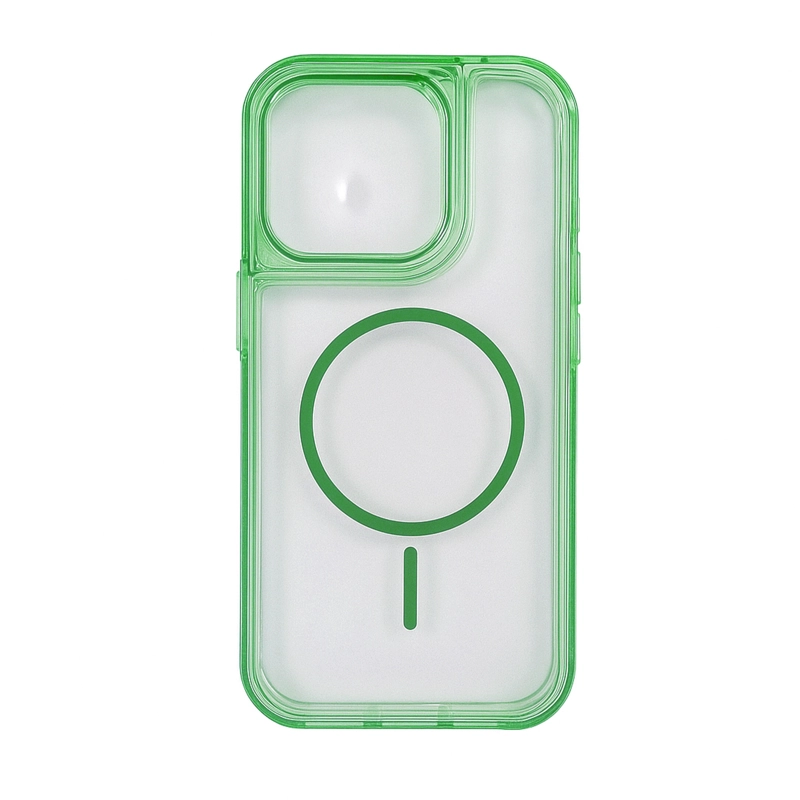 GENÉRICO CARCASA ANTIGOLPE 360 COMPATIBLE CON IPHONE 16 PRO MAGSAFE VERDE
