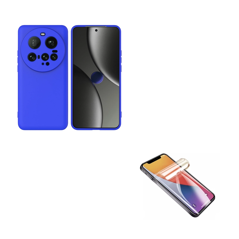 GENÉRICO CARCASA FUNDA MICA CLEAR COMPATIBLE CON XIAOMI 15 ULTRA AZUL REY