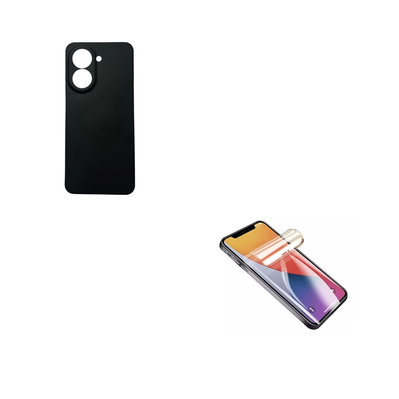CARCASA FUNDA MICA CLEAR PARA XIAOMI REDMI A5 GOMA NEGRO - 1