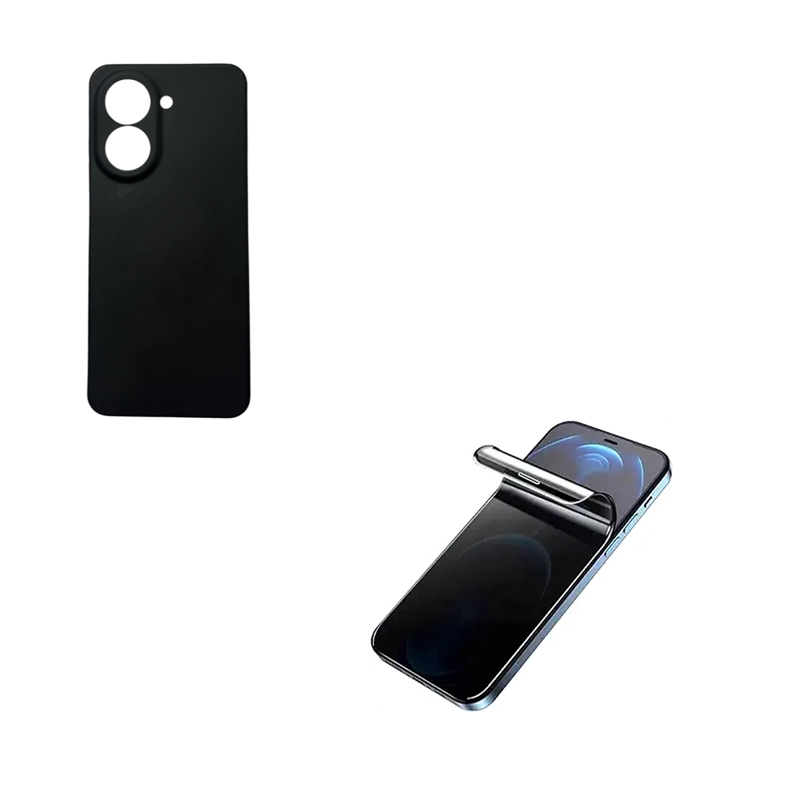 CARCASA FUNDA MICA  ANTIESPIA PARA XIAOMI REDMI A5 GOMA NEGRO - 1