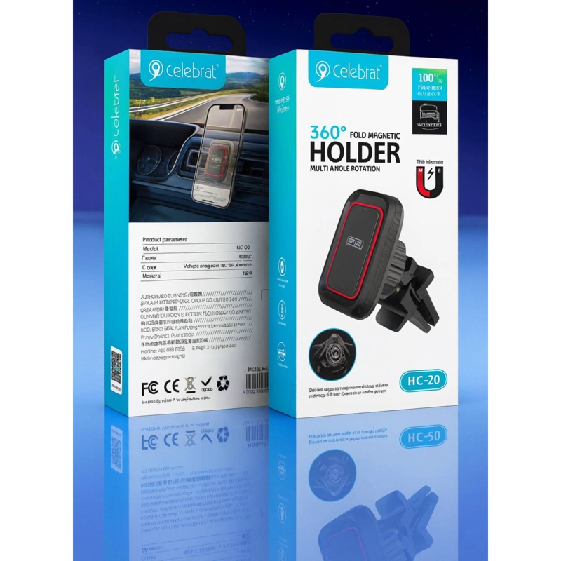 SOPORTE PARA AUTO 360 PARA REJILLA PINZA DEL AIRE IMANTADO - 4