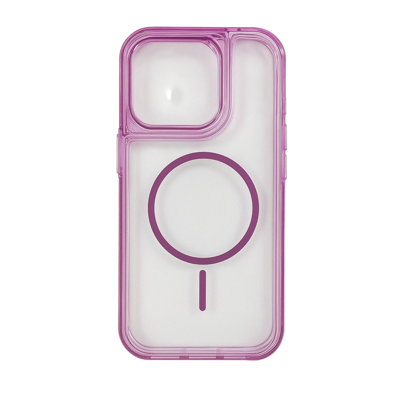 CARCASA 360 COMPATIBLE CON MAGSAFE PARA IPHONE 16 ROSADO - 1