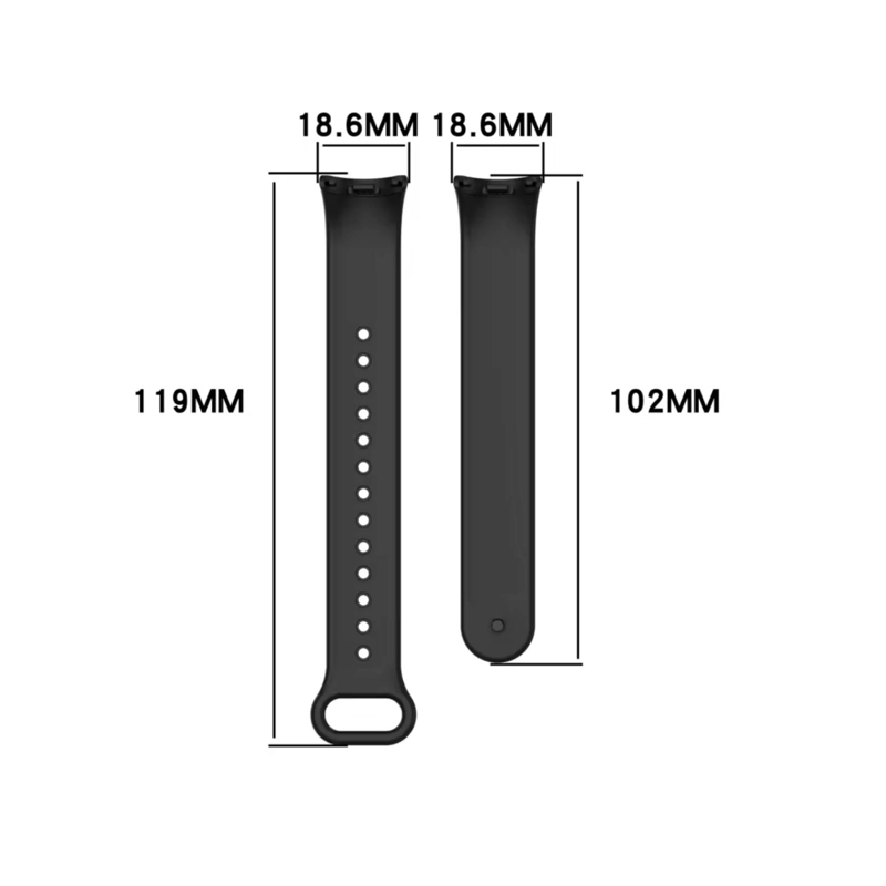 CORREA BANDA SILICONA PARA MI BAND M8 M9 M10 AZUL - 2