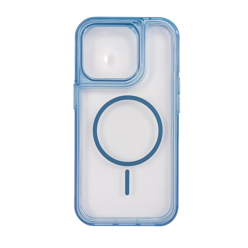 CARCASA 360 COMPATIBLE CON MAGSAFE PARA IPHONE 16 CELESTE - 1