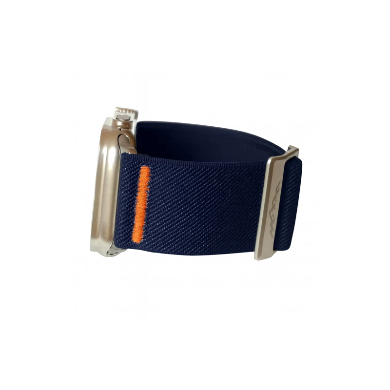 CORREA VELCRO NYLON PARA APPLE WATCH 44 45 46 49MM LILA - 4