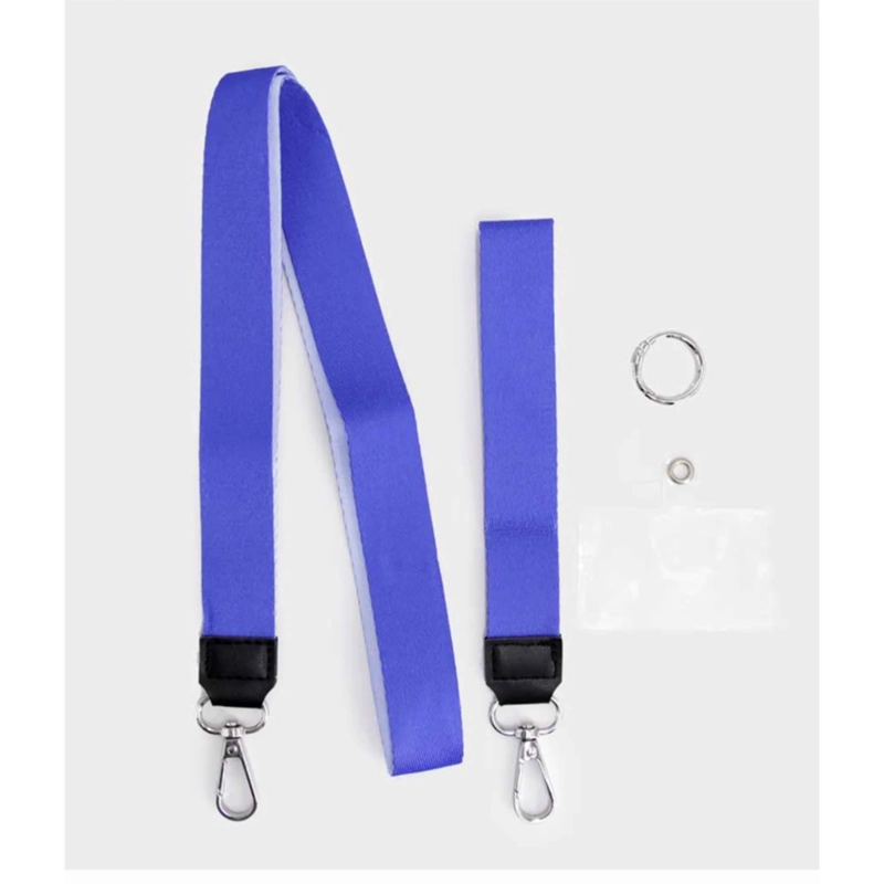 STRAP COLGANTE PARA CARCASA CELULAR UNIVERSAL DOBLE CORREA AZUL - 1