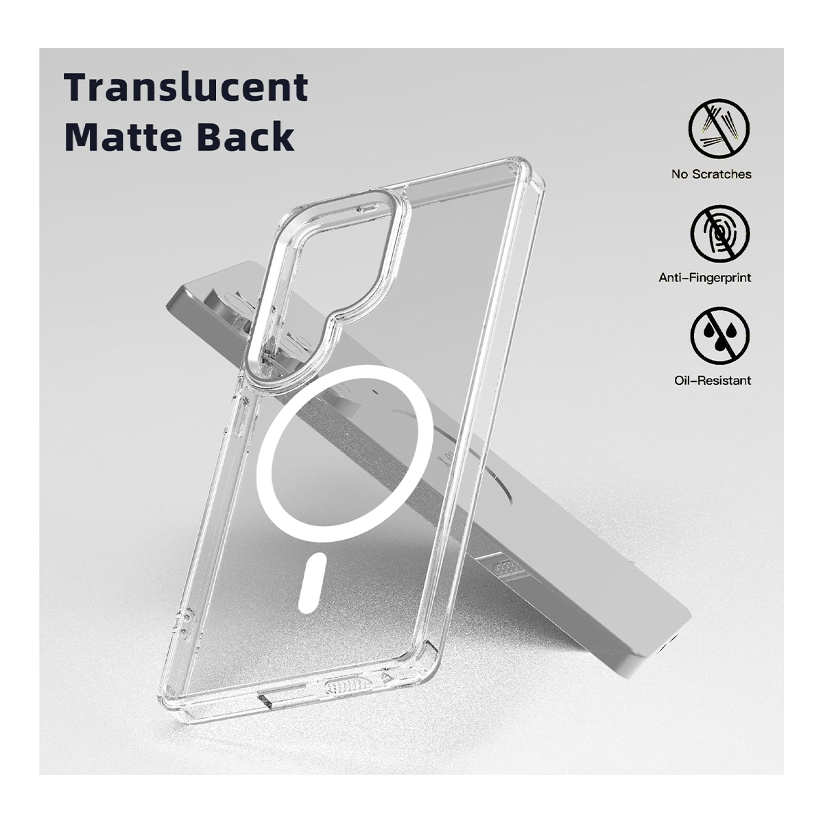 CARCASA FUNDA TRANSPARENTE PARA SAMSUNG S25 ULTRA MAGSAFE - 3
