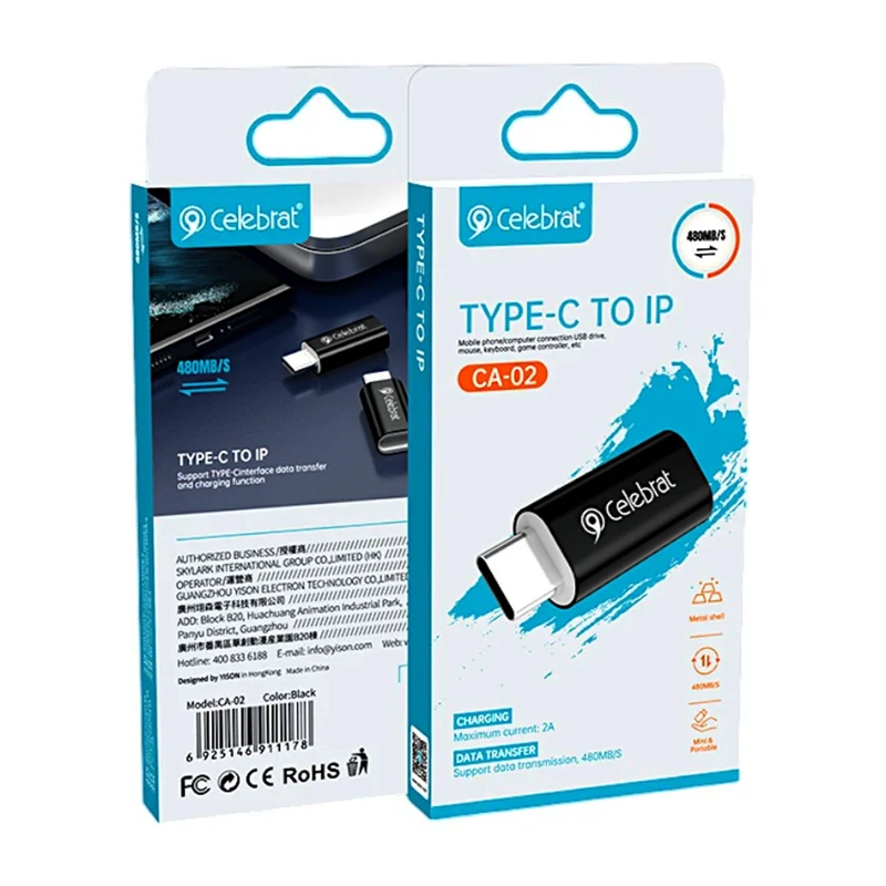 ADAPTADOR OTG PARA CARGA COMPATIBLE CON IPHONE SALIDA USB-C - 5