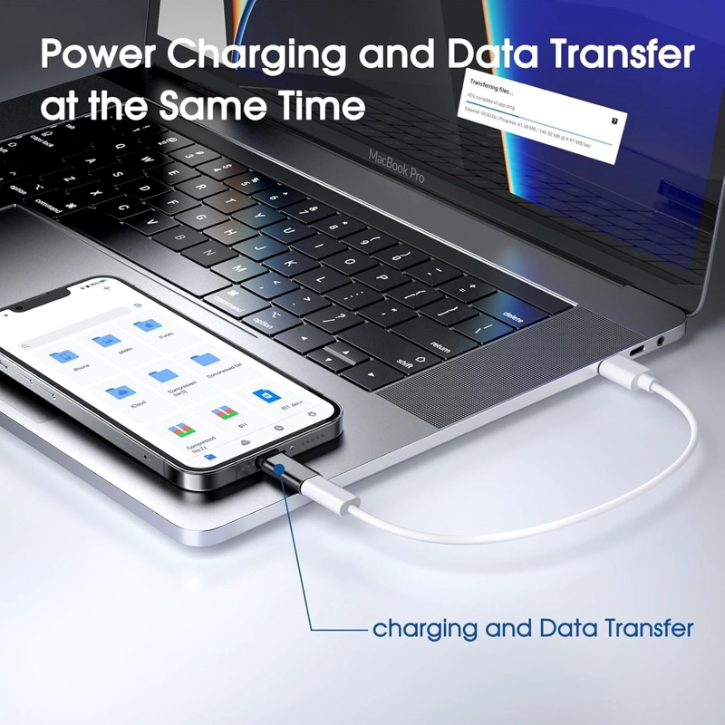 ADAPTADOR OTG PARA CARGA USB-C SALIDA COMPATIBLE CON IPHONE - 4