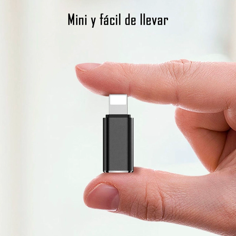 ADAPTADOR OTG PARA CARGA USB-C SALIDA COMPATIBLE CON IPHONE - 6