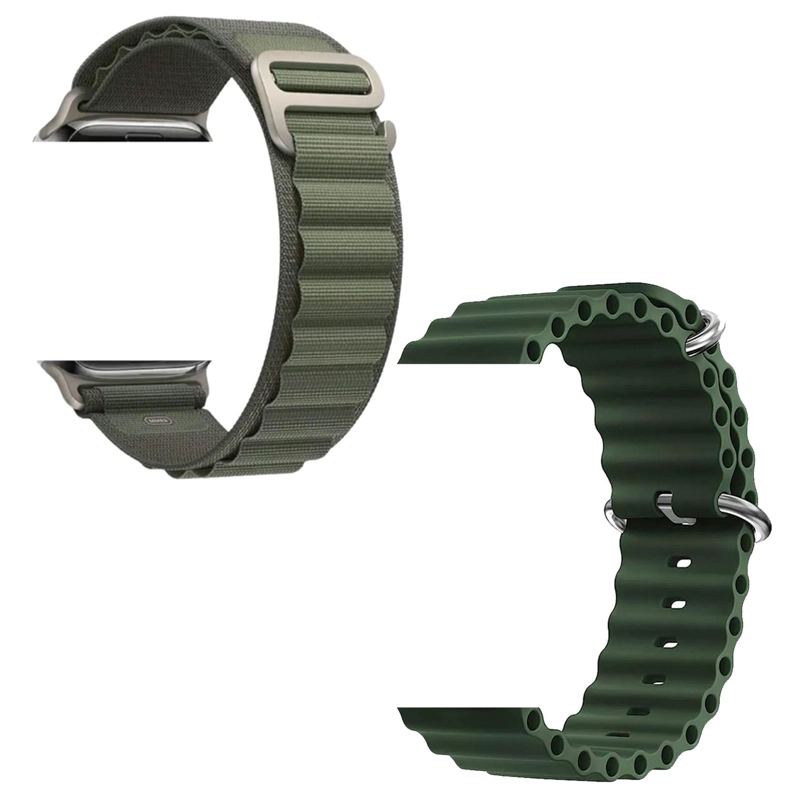RELOJ INTELIGENTE SMARTWATCH SPORT 49MM 2 CORREAS M70 VERDE - 2
