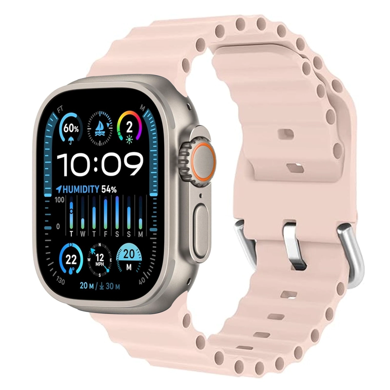 RELOJ INTELIGENTE SMARTWATCH SPORT 49MM 2 CORREAS U-2 ROSADO - 1