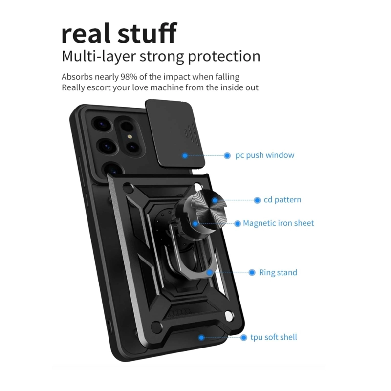 CARCASA ARMADURA ANTIGOLPES COMPATIBLE CON SAMSUNG S25 ULTRA - 3
