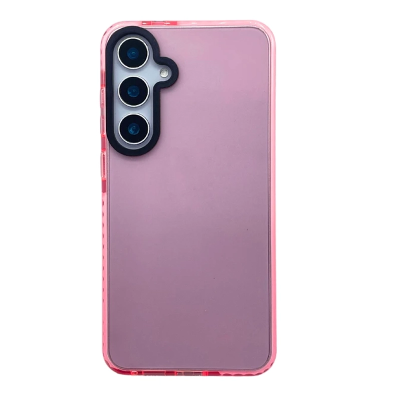 CARCASA ANTIGOLPES PARA SAMSUNG S25 FE FLUOR ROSADO - 4