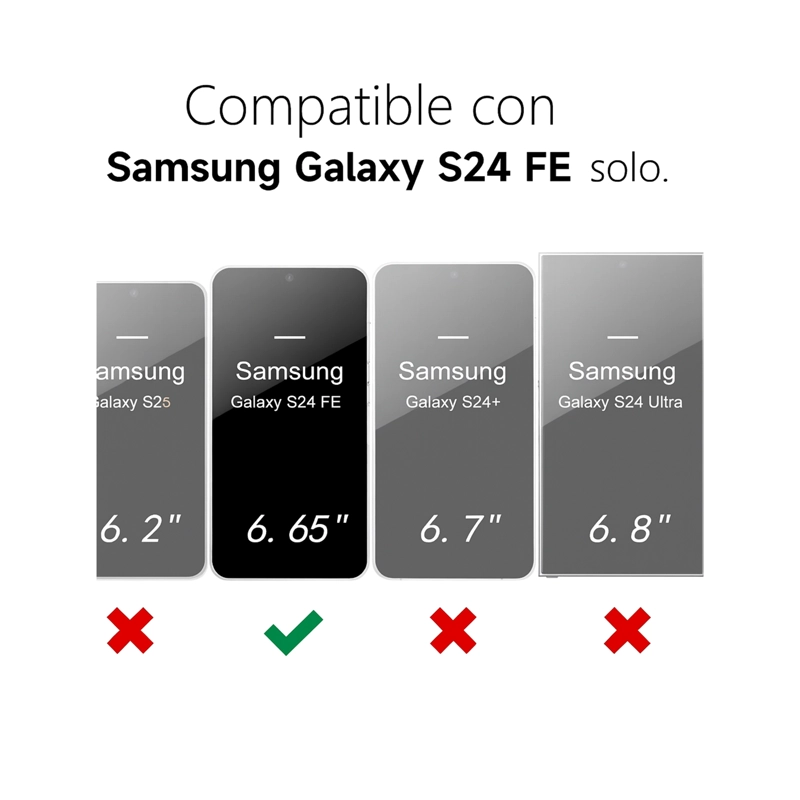 MICA PROTECTORA DE VIDRIO COMPATIBLE CON SAMSUNG S24 FE - 5