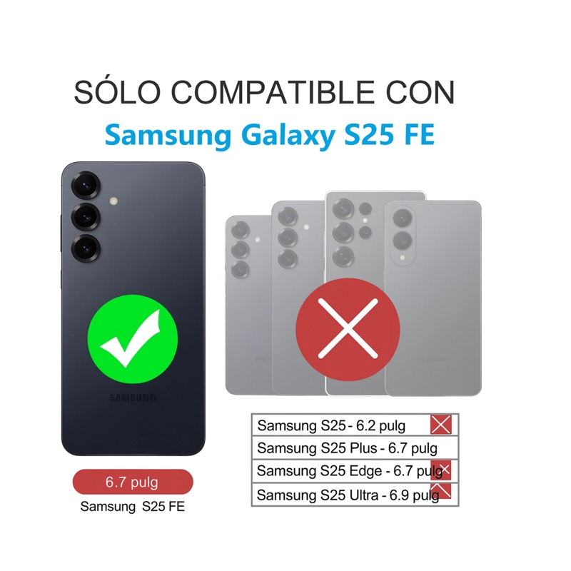 MICA PROTECTORA DE VIDRIO COMPATIBLE CON SAMSUNG S25 FE - 5