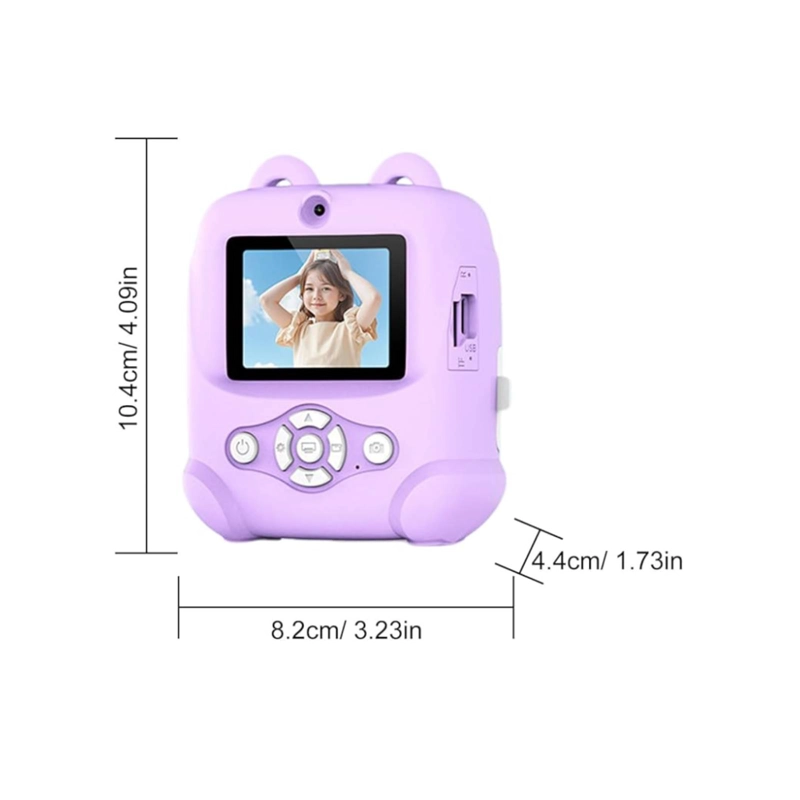 CAMARA DIGITAL PARA NIÑOS ANIMADA FOTO VIDEO 1080P LILA - 4