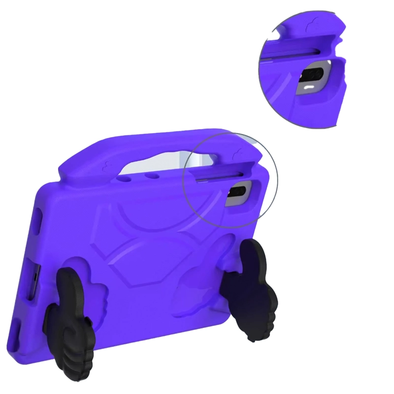 CARCASA NIÑOS ANTIGOLPE COMPATIBLE CON TABLET SAMSUNG A11 8.7 MORADO - 2