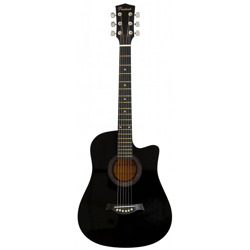 GUITARRA ACUSTICA 39 PULGADAS + FUNDA NEGRO HENDRIX - 1