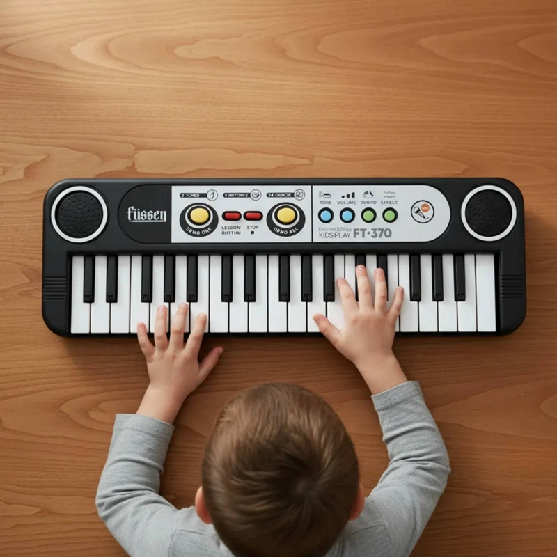 TECLADO ORGANO PIANO NIÑOS MUSICAL INFANTIL 37 TECLAS - 3