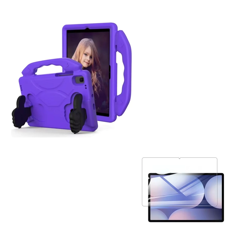 CARCASA NIÑOS ANTIGOLPE COMPATIBLE CON TABLET SAMSUNG A11 8.7 LAMI MORADO - 1