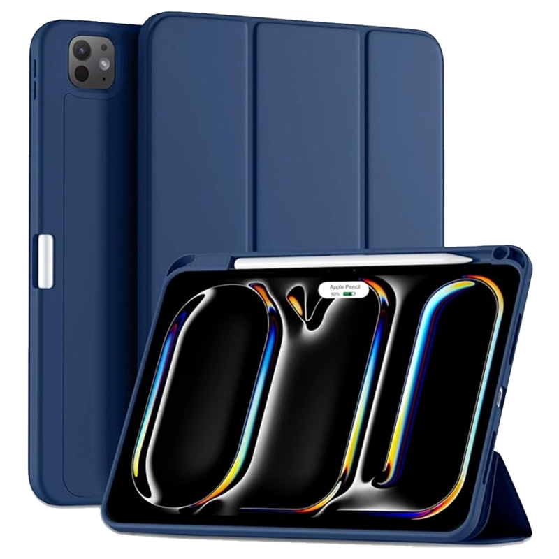 GENÉRICO FUNDA SMART COVER CON RANURA PARA IPAD PRO 13 M5 2025 AZUL