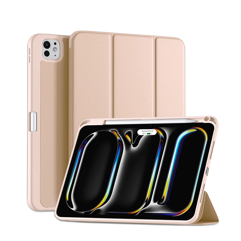 FUNDA SMART COVER CON RANURA PARA IPAD PRO 13 M5 2025 ROSADO - 1