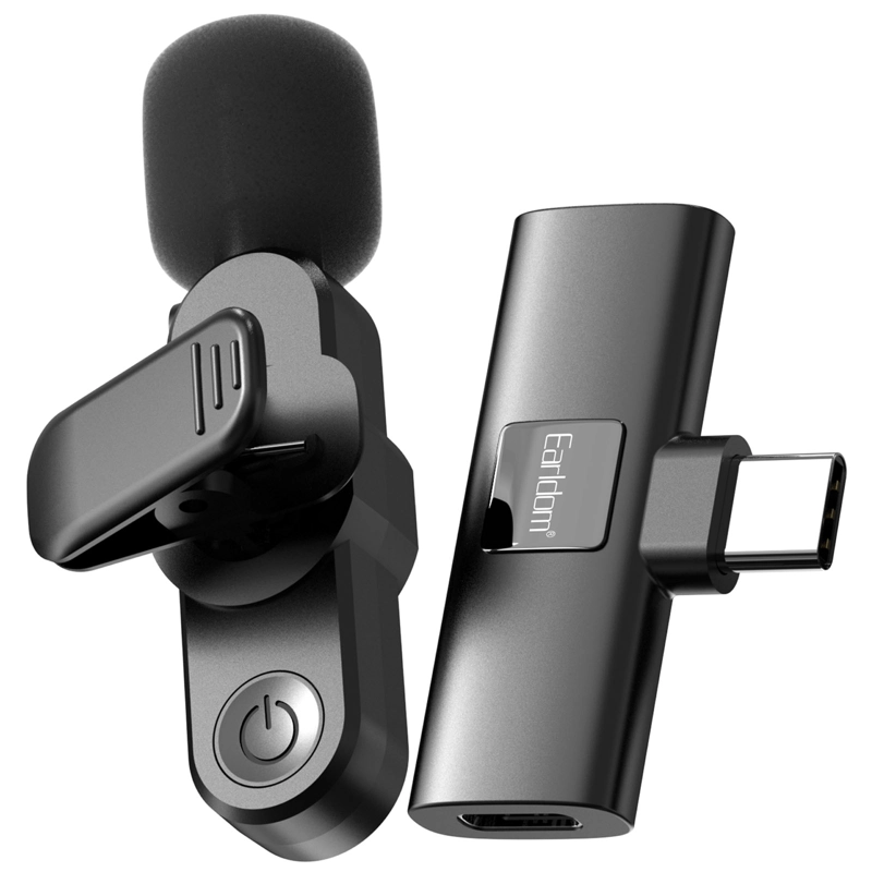 MICROFONO INALAMBRICO INDIVIDUAL D SOLAPA USB-C SONIDO CLARO - 1
