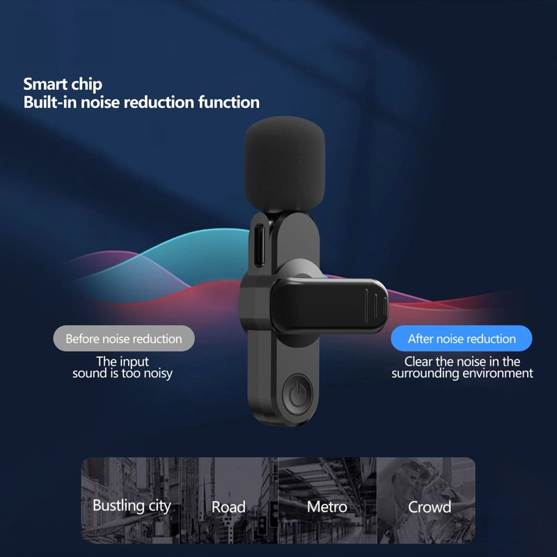 KIT DE 2 MICROFONOS INALAMBRICO SOLAPA COMPATIBLE CON IPHONE - 3