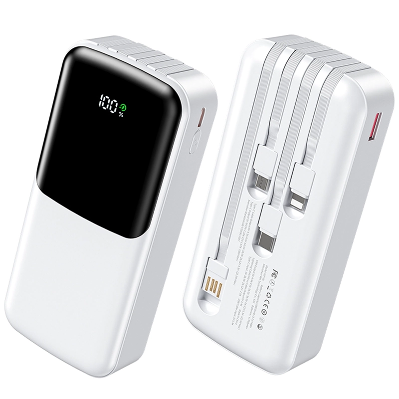 BATERIA EXTERNA POWER BANK CARGA RAPIDA 20000MA TL781 BLANCO - 1