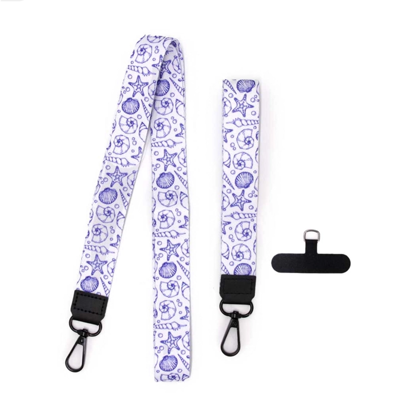 STRAP COLGANTE PARA CARCASA CELULAR UNIVERSAL DISEÑOS AZUL - 1
