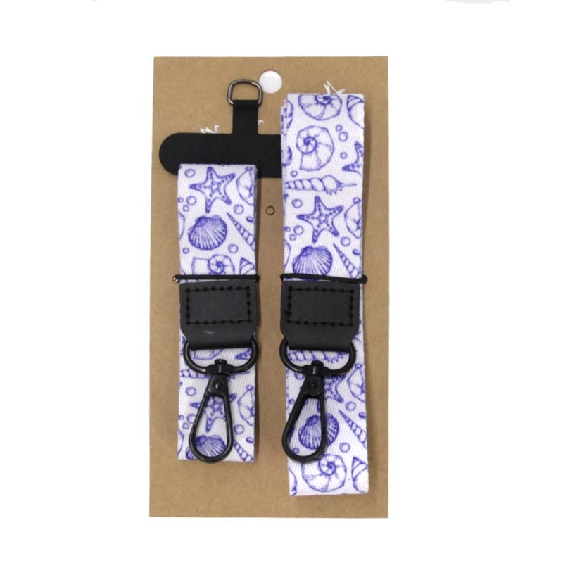 STRAP COLGANTE PARA CARCASA CELULAR UNIVERSAL DISEÑOS AZUL - 2