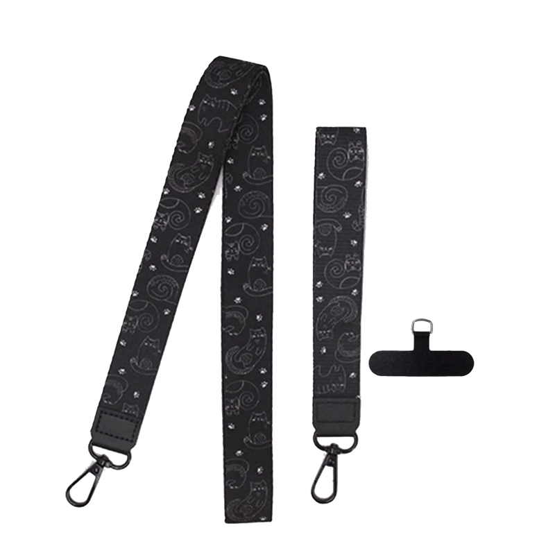 JOIGO STRAP COLGANTE PARA CARCASA CELULAR UNIVERSAL  DISEÑOS NEGRO