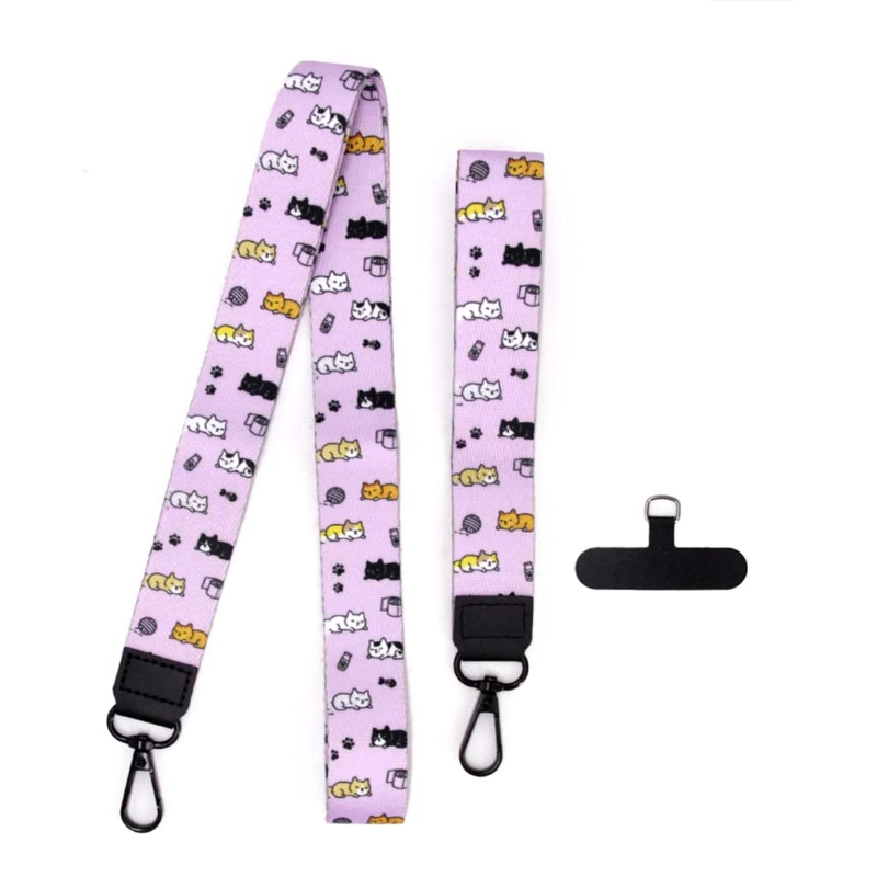 STRAP COLGANTE PARA CARCASA CELULAR UNIVERSAL DISEÑOS LAVANDA - 1