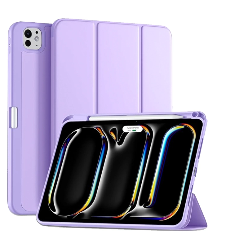 FUNDA SMART COVER PARA IPAD PRO 11 M5 2025 RANURA LILA - 1