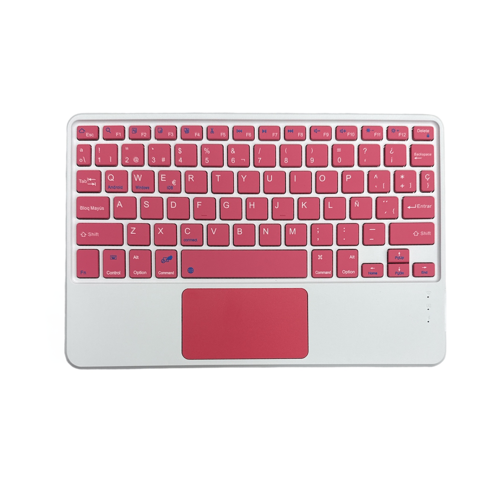 FUNDA CON TECLADO ESPAÑOL TOUCHPAD PARA IPAD A16 2025 11TH G FUCSIA - 3