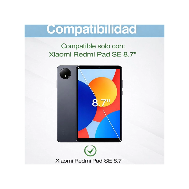 FUNDA SMART COVER PARA REDMI PAD SE 8.7 2024 NEGRO - 3