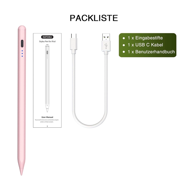 LAPIZ TOUCH UNIVERSAL COMPATIBLE CON IPHONE Y ANDROID ROSADO - 2