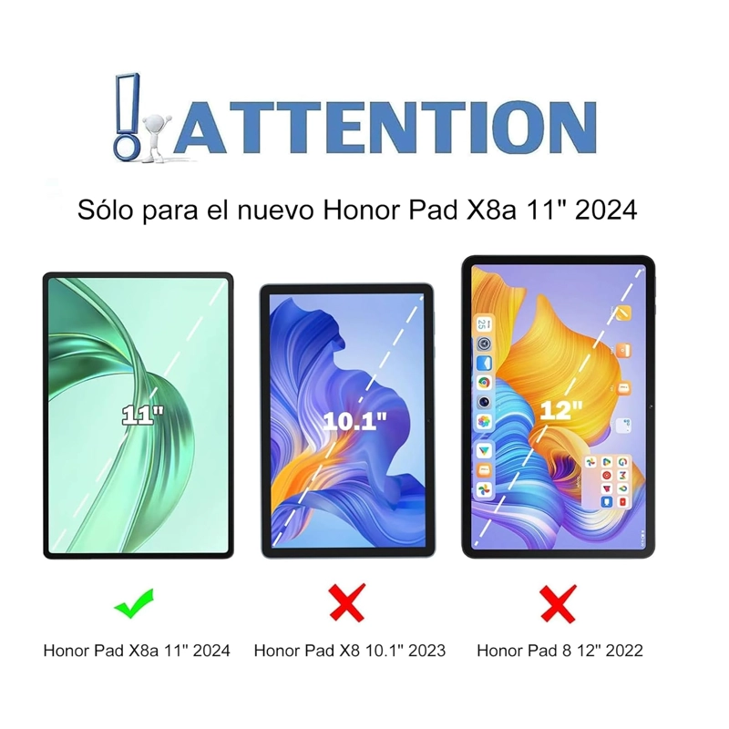 FUNDA SMART COVER COMPATIBLE CON TABLET HONOR PAD X8A ROSADO - 4