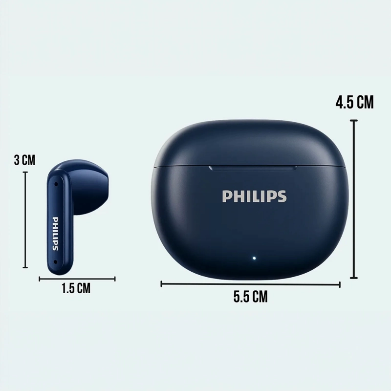 AUDIFONOS INALAMBRICOS BLUETOOTH PHILIPS TAT1199 18HRS AZUL - 3