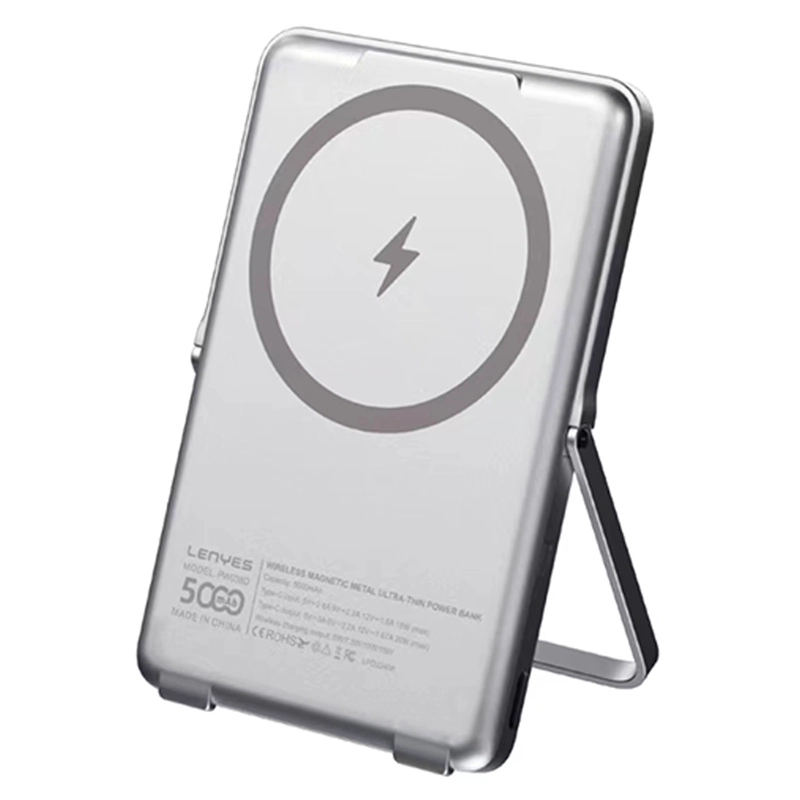 BATERIA EXTERNA POWER BANK MAGNETICO 5000MAH METALICA PW038D - 1