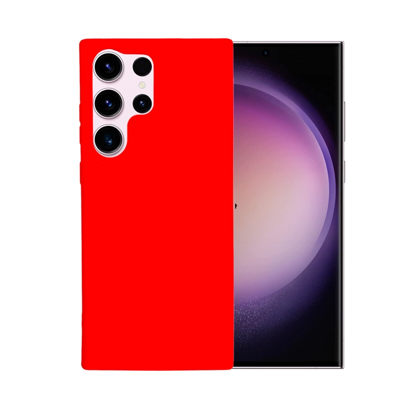 GENÉRICO CARCASA COMPATIBLE CON SAMSUNG S26 ULTRA GOMA ROJO