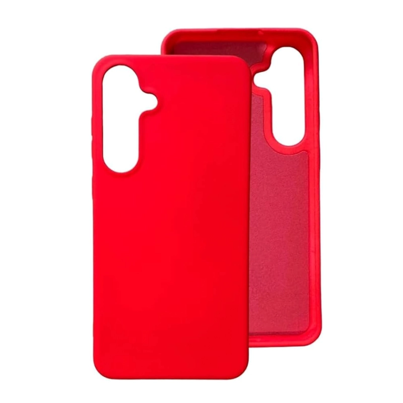 CARCASA COMPATIBLE CON SAMSUNG S26 GOMA ROJO - 1